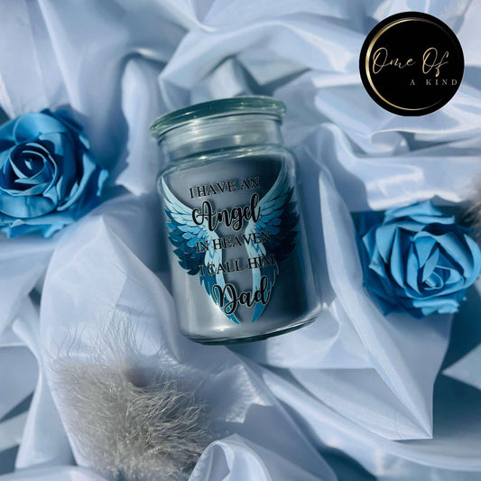 Angel in heaven candle - perfect for fathers day