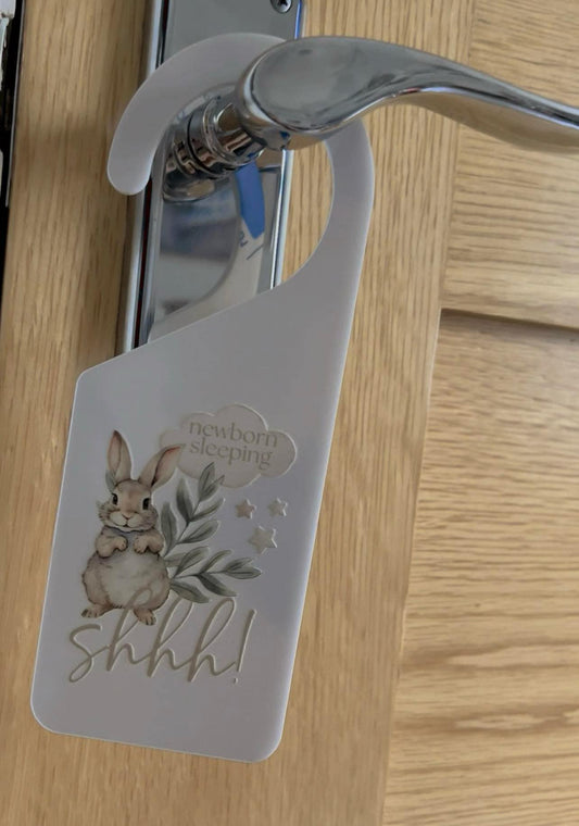 Acrylic natural door hanger
